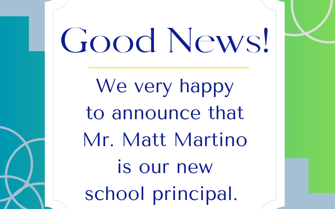 Welcome Mr. Martino, New Principal
